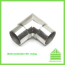Edelstahl Eckverbinder 90° eckig für Rohr 42,4x2mm