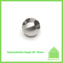 Edelstahl Eckverbinder Kugel 25mm 90° für Stab...