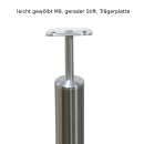 Edelstahl Pfosten für Glashalter Aufmontage Glasklemmen Blechklemmen Geländer V2A Treppe