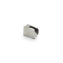 Edelstahl Glasklemme für Rohr Ø42,4mm 50x40x26mm Rund Mod.20 Klemmdicke 8mm