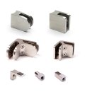Edelstahl Glasklemme für Rohr Ø42,4mm...
