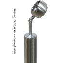 Edelstahl Pfosten für Glashalter Aufmontage   900mm/Anfang / Endpfosten/ohne