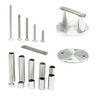Ronde seitliche Montage 10mm bis 100mm Wandabstand 1x Hülse_10mm