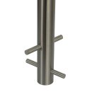 Geländer mit Wandanschluss Zum Einbetonieren Bauhöhe 1000mm Handlaufträger Trägerplatte Länge 700mm mit 1 Pfosten