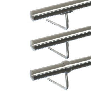 Edelstahl-Handlauf V2A – 42,4 Mm, Geschliffen, Für Treppen & Flure (made In Germany)